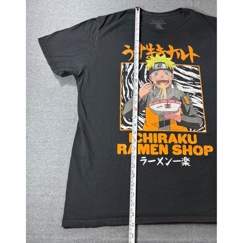 Naruto Shippuden Ichiraku Ramen Shop Graphic T-Shirt Black XL Anime Manga Tee - Picture 5 of 6